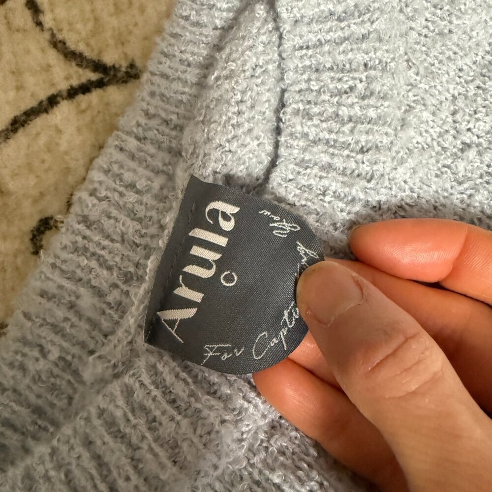 Arula Gray Boat Neck Knit Sweater Size 22 ( C ) - Picture 2 of 7